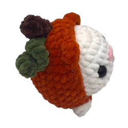 Kotek przebrany za dynię - Amigurumi - Pluszaki w stylu amigurumi