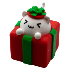 Świąteczny Kot Breloczek 3D Antystresowy | Prezent na Święta