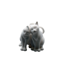 Koty Zakochane - Figurka 3D Low Poly | Prezent Walentynkowy