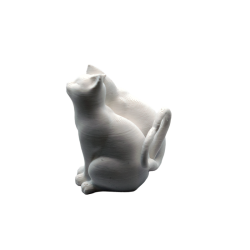 Koty Zakochane - Figurka 3D Dekoracyjna | Prezent Walentynkowy - Figurki białe do malowania