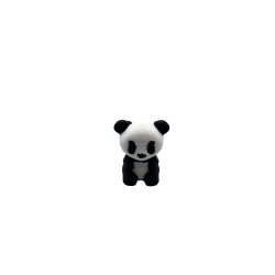 Mini Panda 3D Biało-Czarna AMS | Figurka Miniatura 2cm