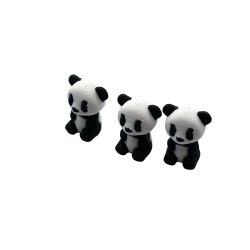 Mini Pandy 3D - Zestaw 3 Figurki Biało-Czarne AMS | Miniatury - Figurki kolorowe AMS