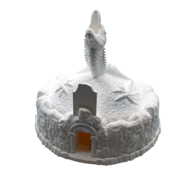 Smok Skarbnik - Skarbonka 3D | Smok na Skarbach | Fantasy Dekoracja - Figurki białe do malowania