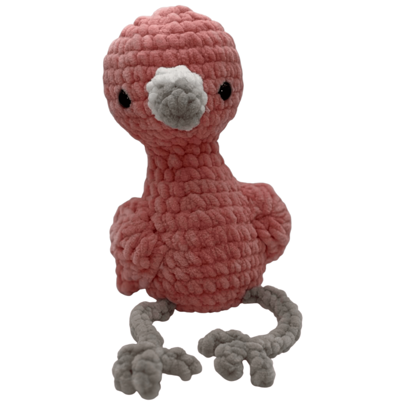 duży flaming - Amigurumi - Pluszaki w stylu amigurumi